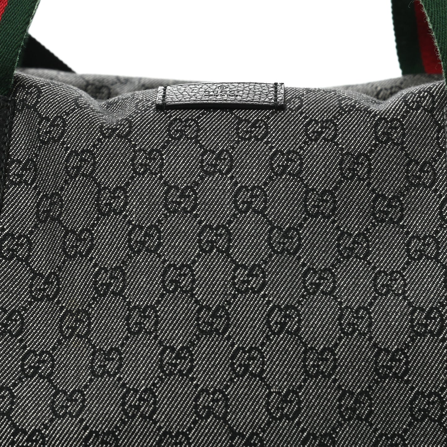 Denim Monogram Web Large Carry On Duffle Bag Black