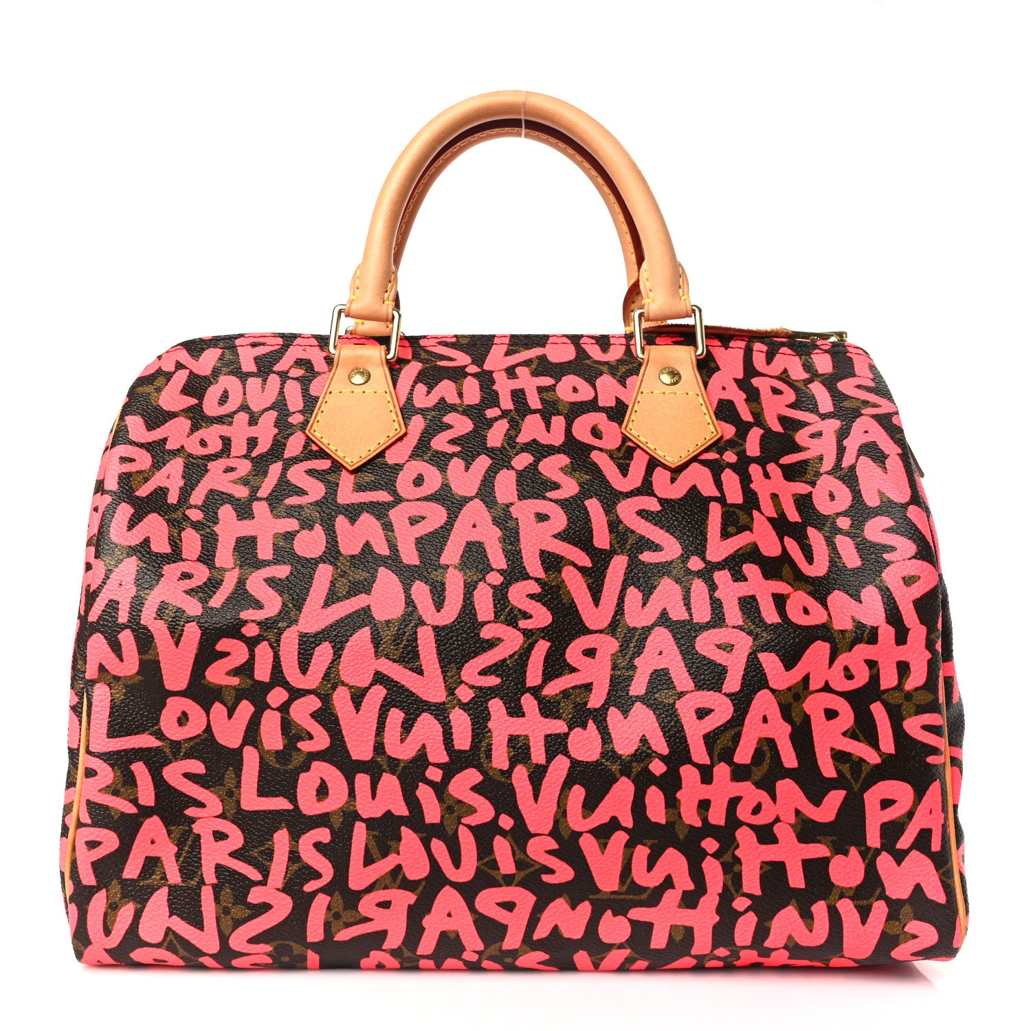 Louis Vuitton Monogram Graffiti Speedy 30 Fuchsia 1 of 8