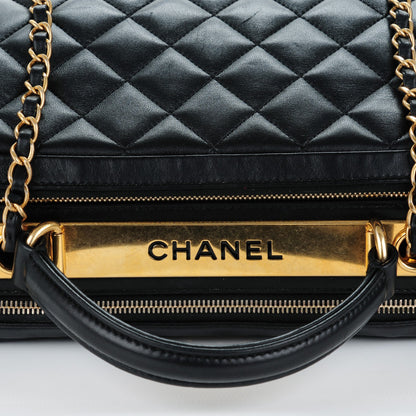 Chanel Lambskin Quilted Trendy CC Bowling Bag Black 7 of 7