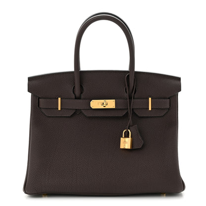 Hermes Togo Birkin 30 Chocolate 1 of 10