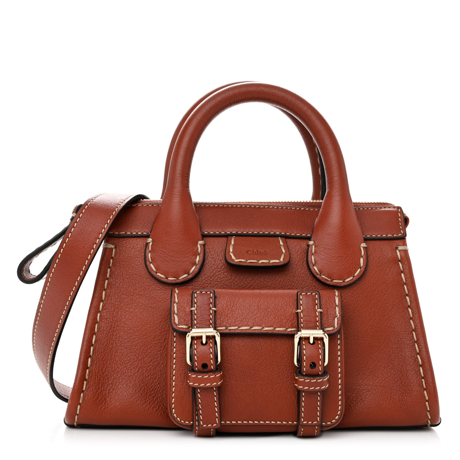 Chloe Buffalo Mini Edith Sepia Brown 1 of 12