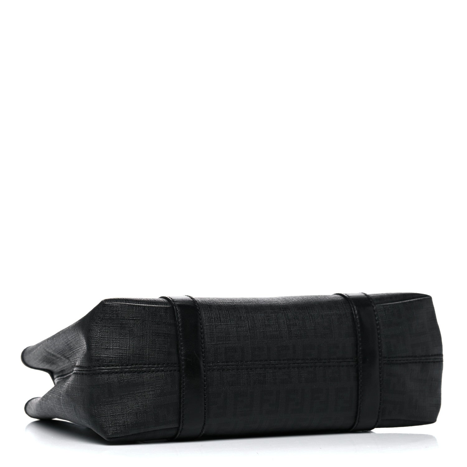 Fendi Zucchino Spalmati Vitello Small Tote Black 4 of 20