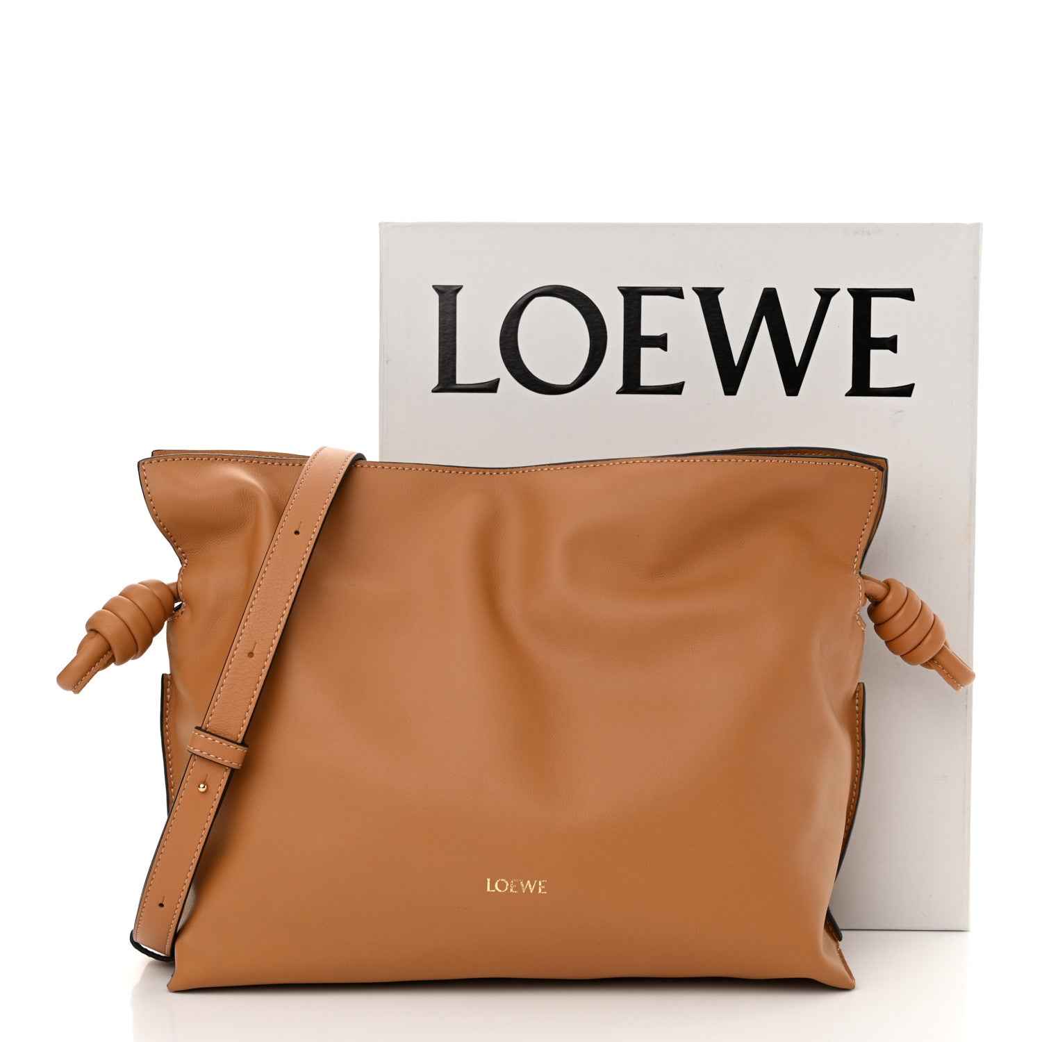 Loewe Nappa Medium Flamenco Knot Bag Tan 11 of 11
