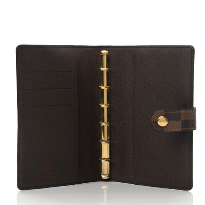 Louis Vuitton Damier Ebene Small Ring Agenda Cover 5 of 9