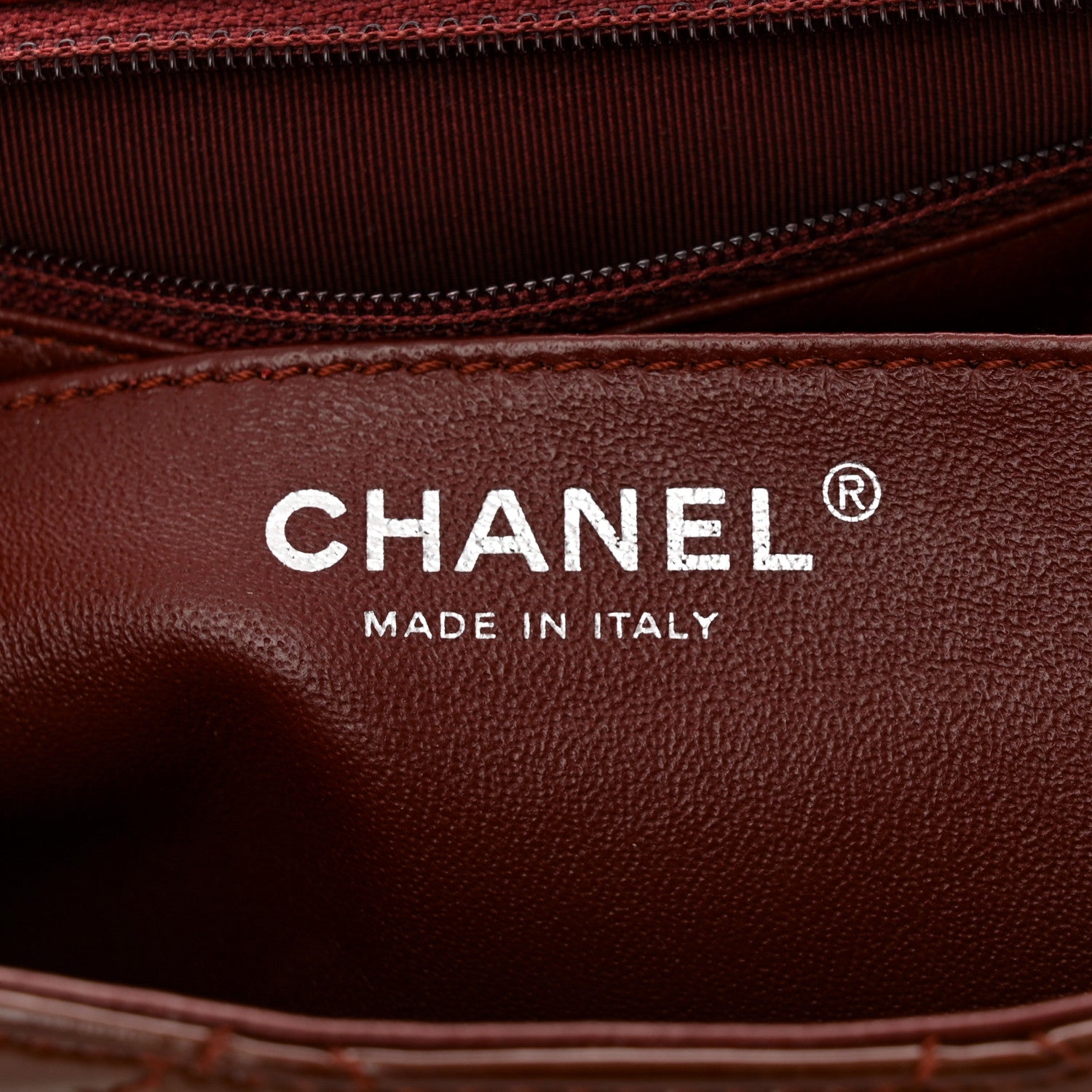 Chanel Patent Jumbo Single Flap Bordeaux 6 of 11