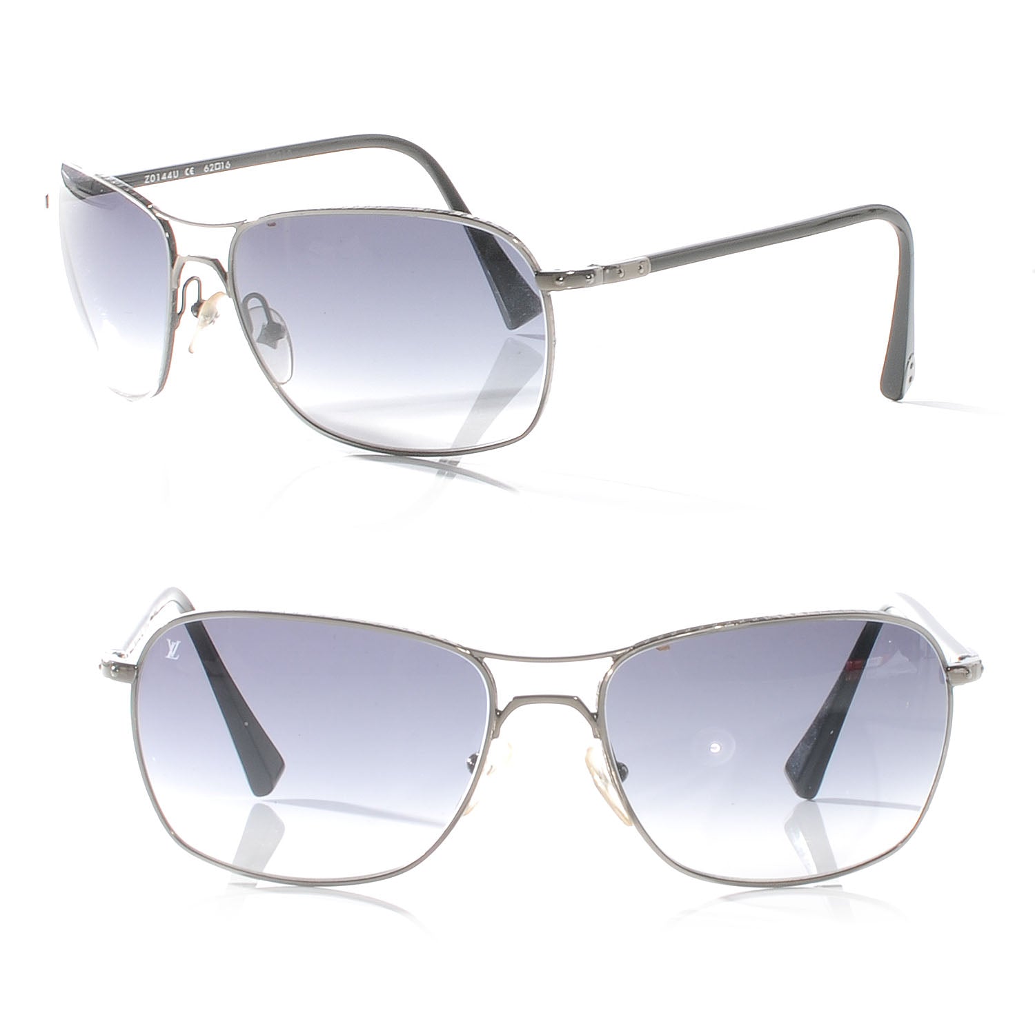 Louis Vuitton Conspiration Pilote Aviator Sunglasses Z0144U Argent 1 of 5