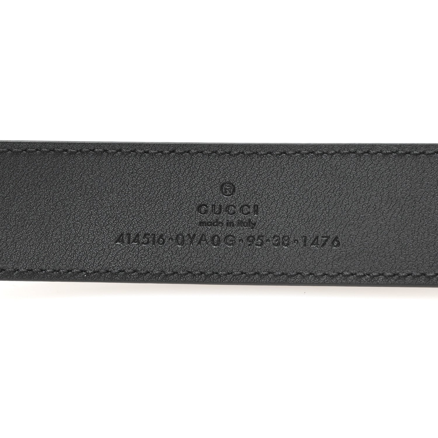 Gucci Calfskin Double G 30mm Belt 95 38 Black 3 of 5
