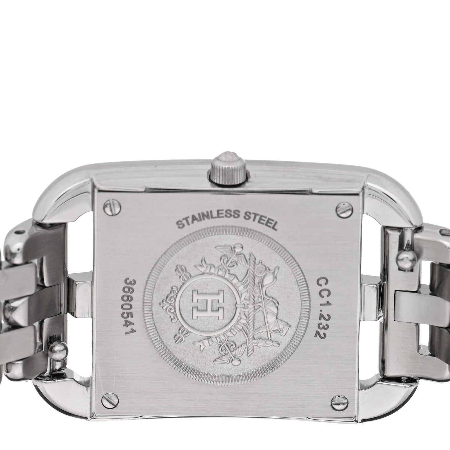 エルメス Hermes Stainless Steel Diamond Bezel Mother of Pearl 23mm Cape Cod