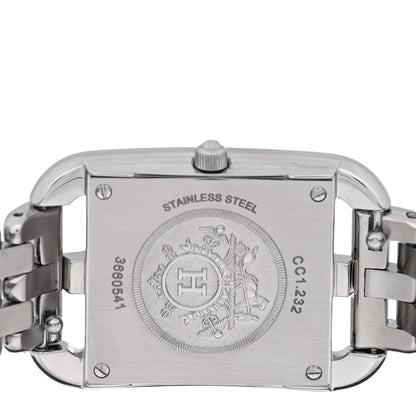 Hermes Stainless Steel Diamond Bezel Mother of Pearl 23mm Cape Cod Quartz Watch 4 of 5