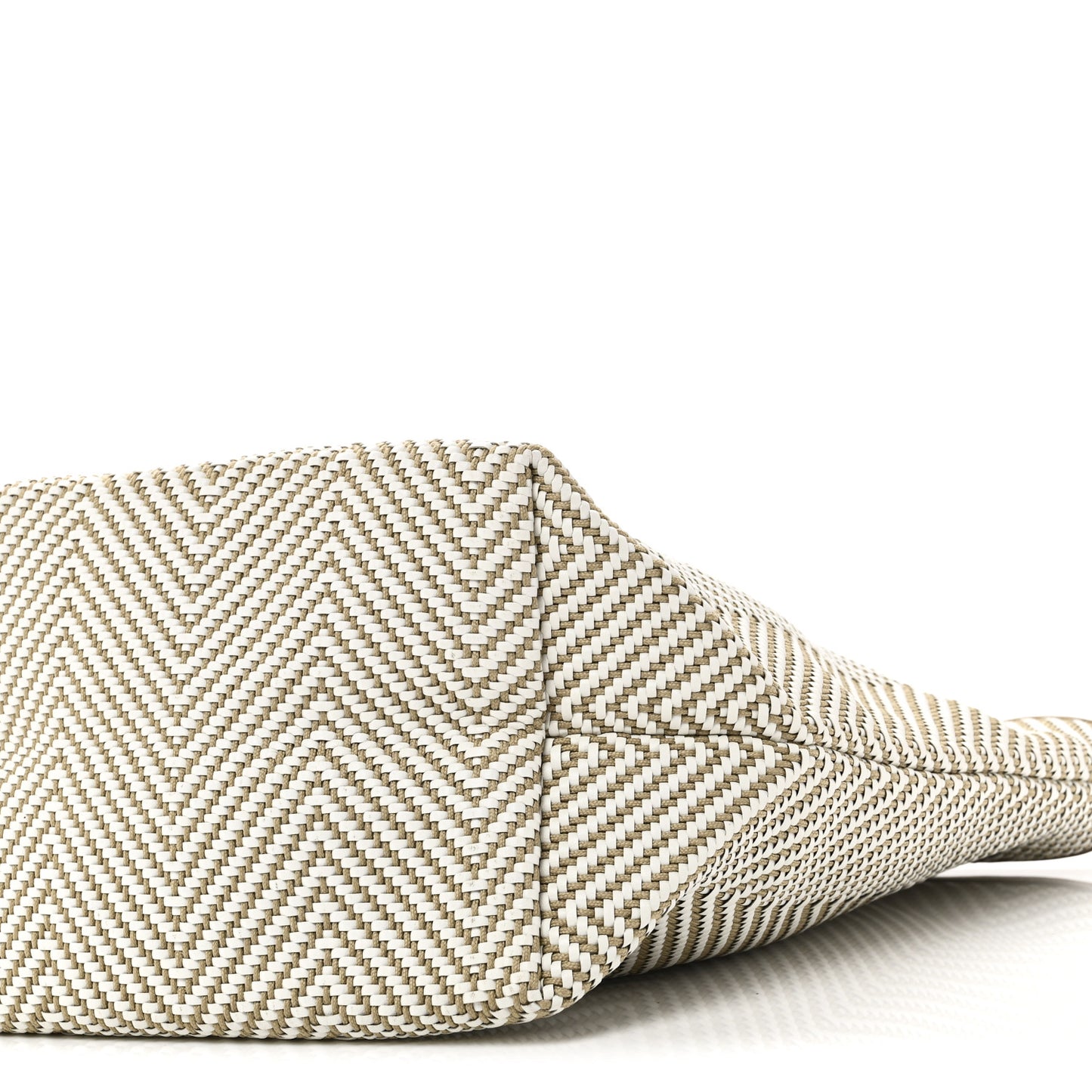 Chevron Herringbone Canvas Chennai PM Tote Etoupe