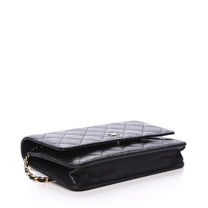 Chanel Caviar Quilted Wallet On Chain WOC Black 3 of 11
