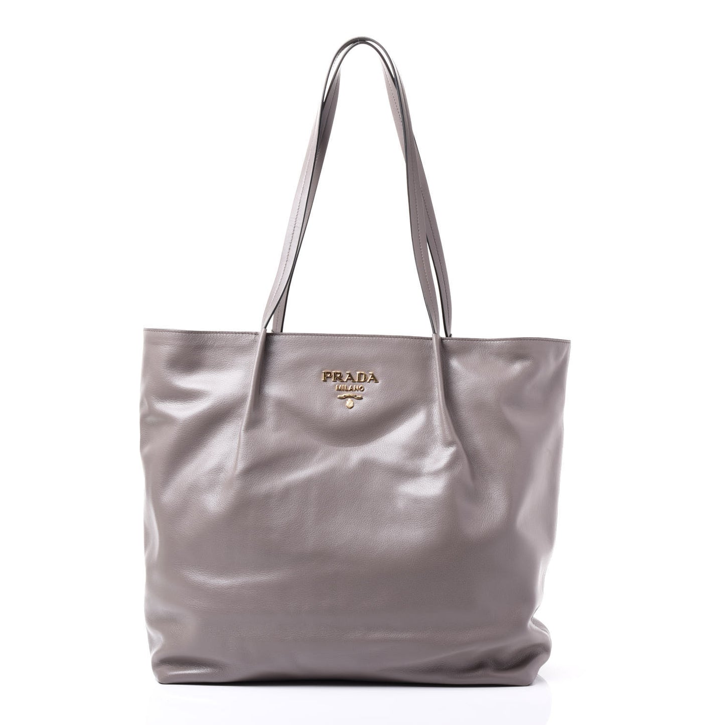 Glace Calf Shopping Tote Argilla