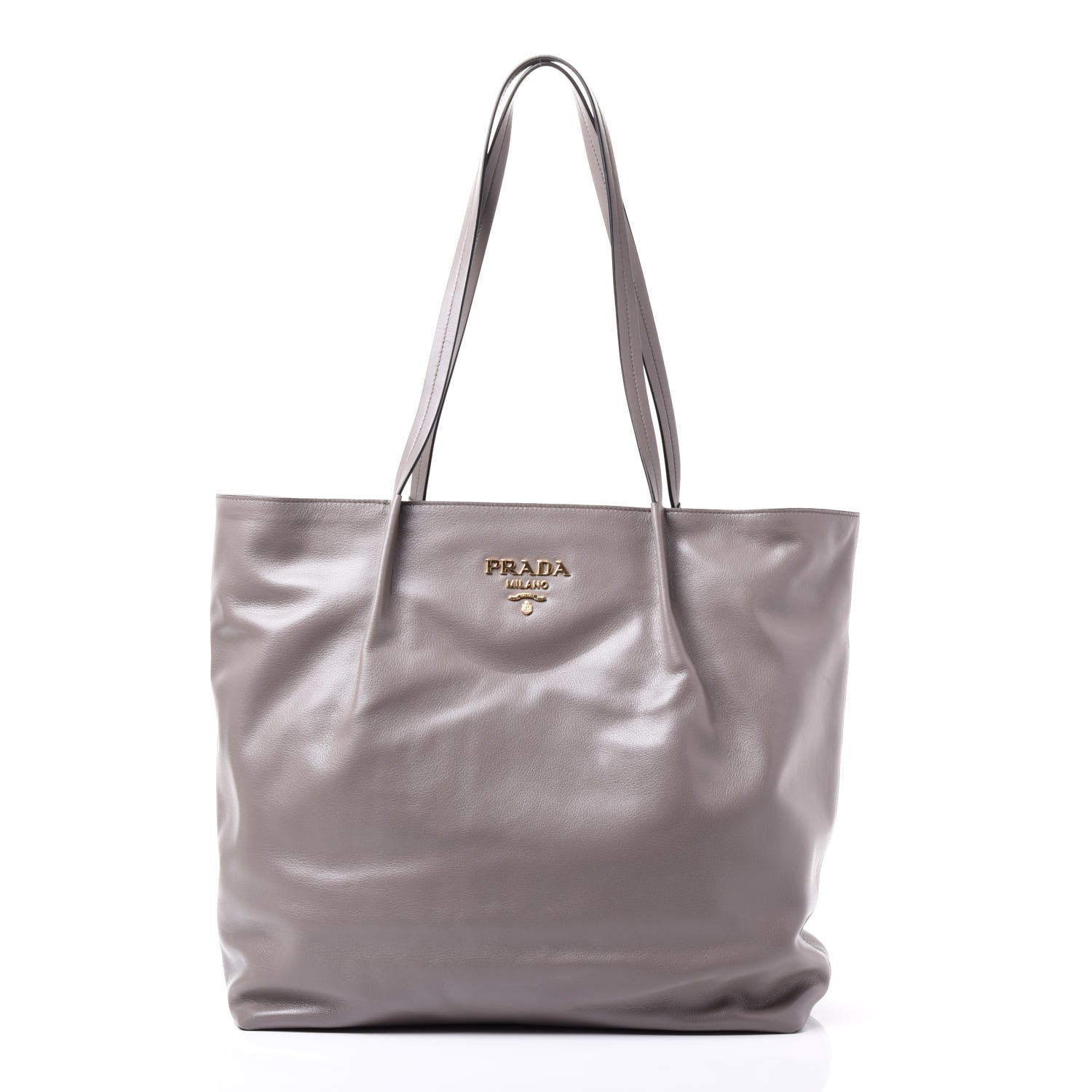 Prada Glace Calf Shopping Tote Argilla 1 of 10