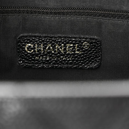 Chanel Caviar Quilted Grand Shopping Tote GST Black 6 of 10