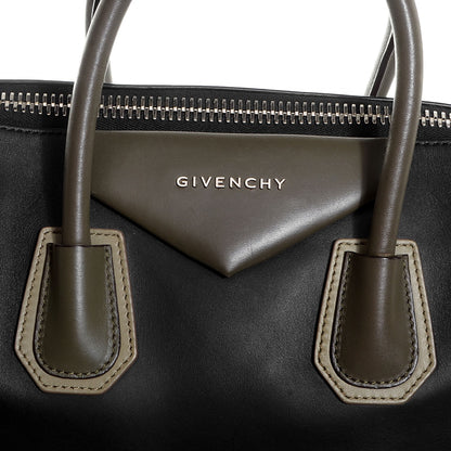 Givenchy Smooth Calfskin Medium Tri-Color Antigona Black Green 2 of 10