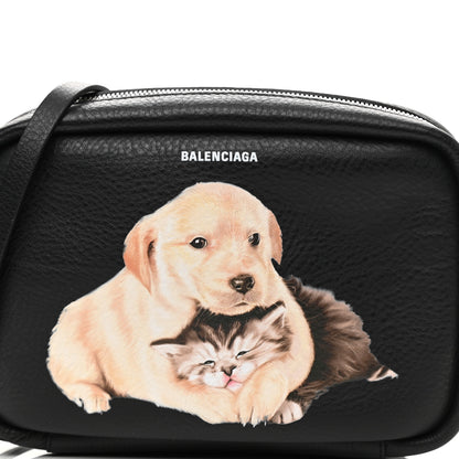 Balenciaga Calfskin Puppy And Kitten S Everyday Camera Bag Black 7 of 9