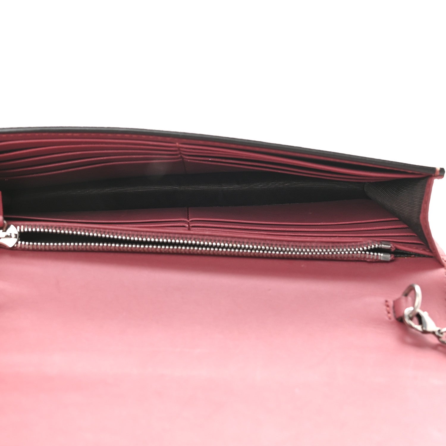 Gucci GG Supreme Monogram Blooms Chain Wallet Beige Multicolor Dry Rose 5 of 8