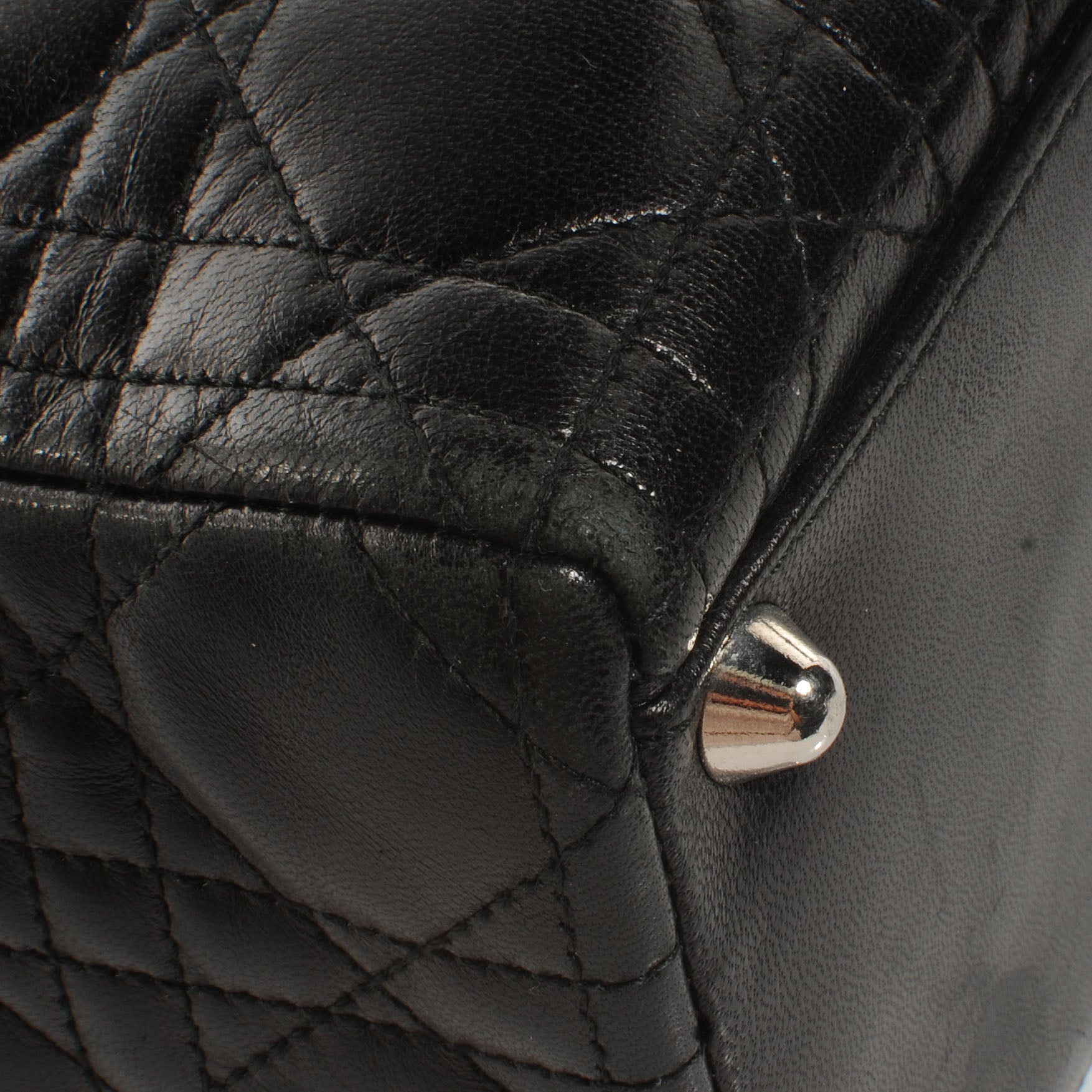 Christian Dior Lambskin Cannage Large Lady Dior Black 5 of 10
