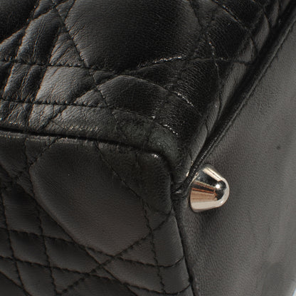 Christian Dior Lambskin Cannage Large Lady Dior Black 5 of 10