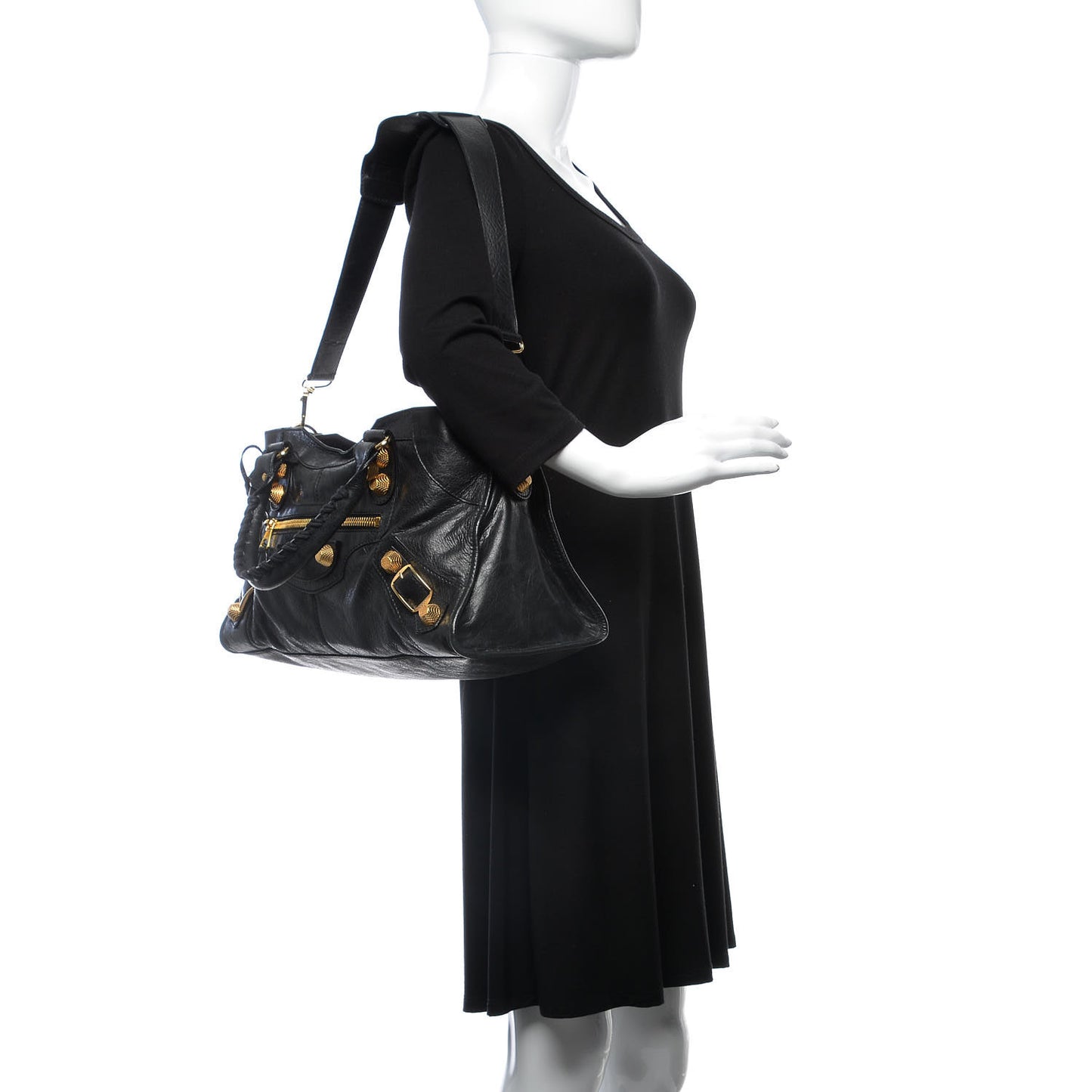 Agneau Giant 21 Gold Hardware Part Time Black