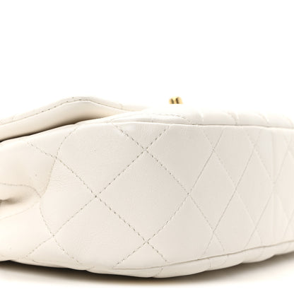 Chanel Lambskin Quilted Chanel Clip Flap White 9 of 10