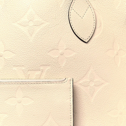 Louis Vuitton Empreinte Monogram Giant Neverfull MM Cream 7 of 11