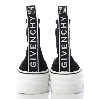 Givenchy Technical Canvas Knit Womens George V Sock Sneakers 38.5 Black 6 of 8