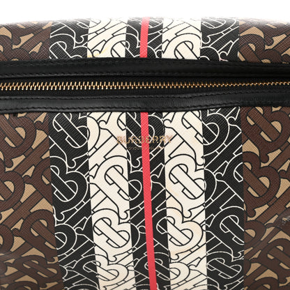 Burberry E-Canvas Monogram Stripe Medium Sonny Bum Bag Bridle Brown 8 of 10