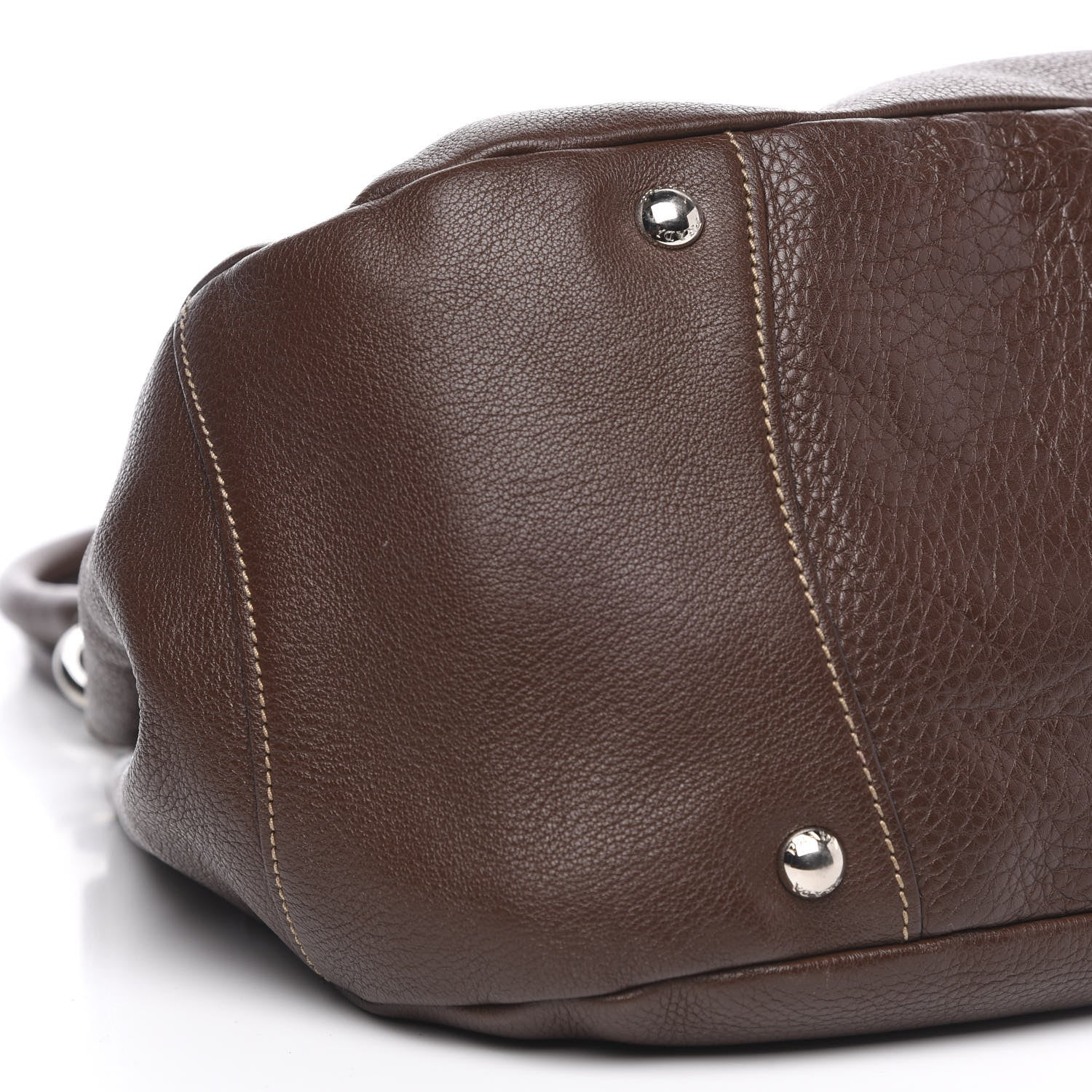 Prada Vitello Daino Shoulder Bag Bruciato 8 of 14