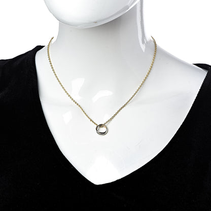Cartier 18K Pink Yellow White Gold Baby Trinity Pendant Necklace 2 of 8