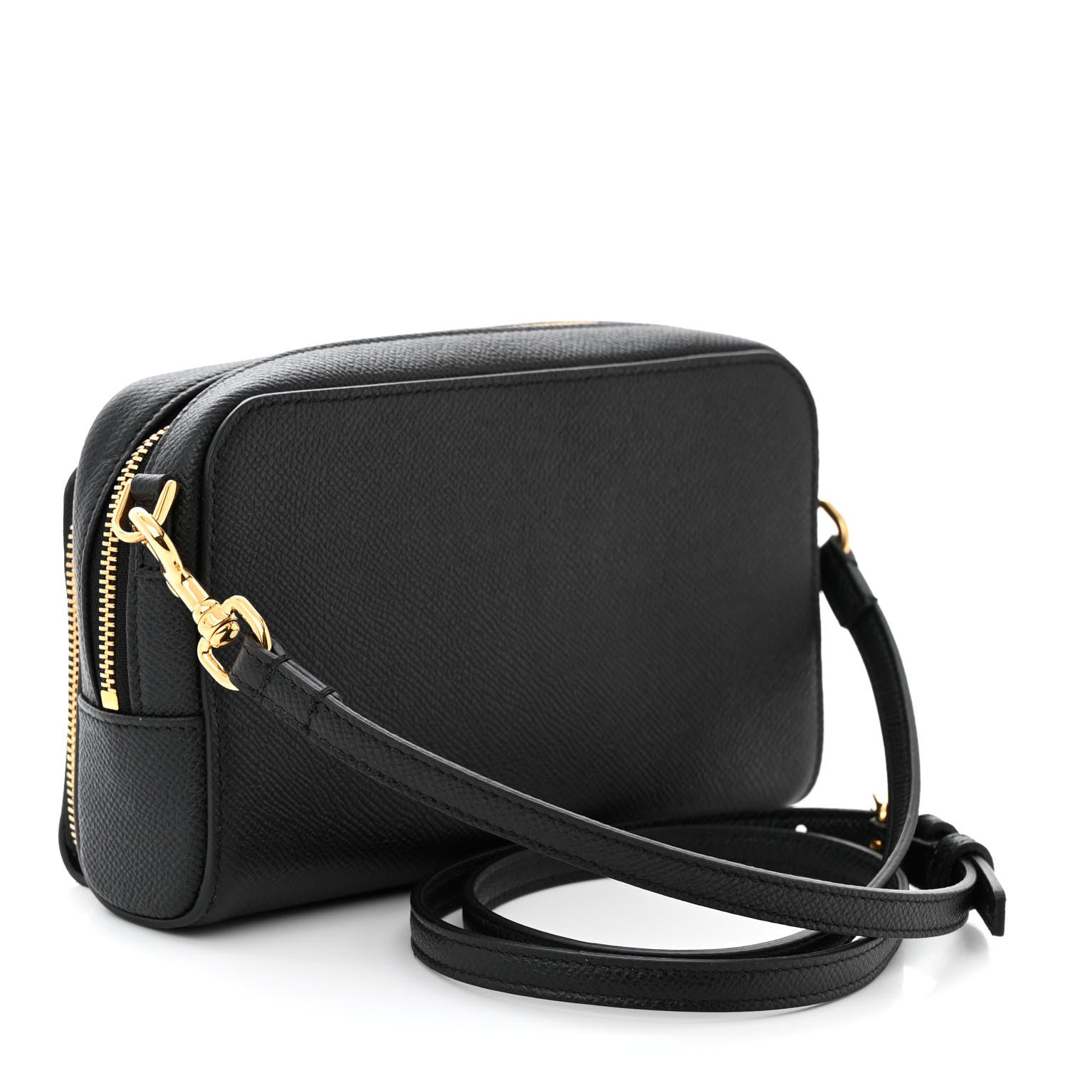 Christian Dior Grained Calfskin Caro Double Pouch Black 3 of 10