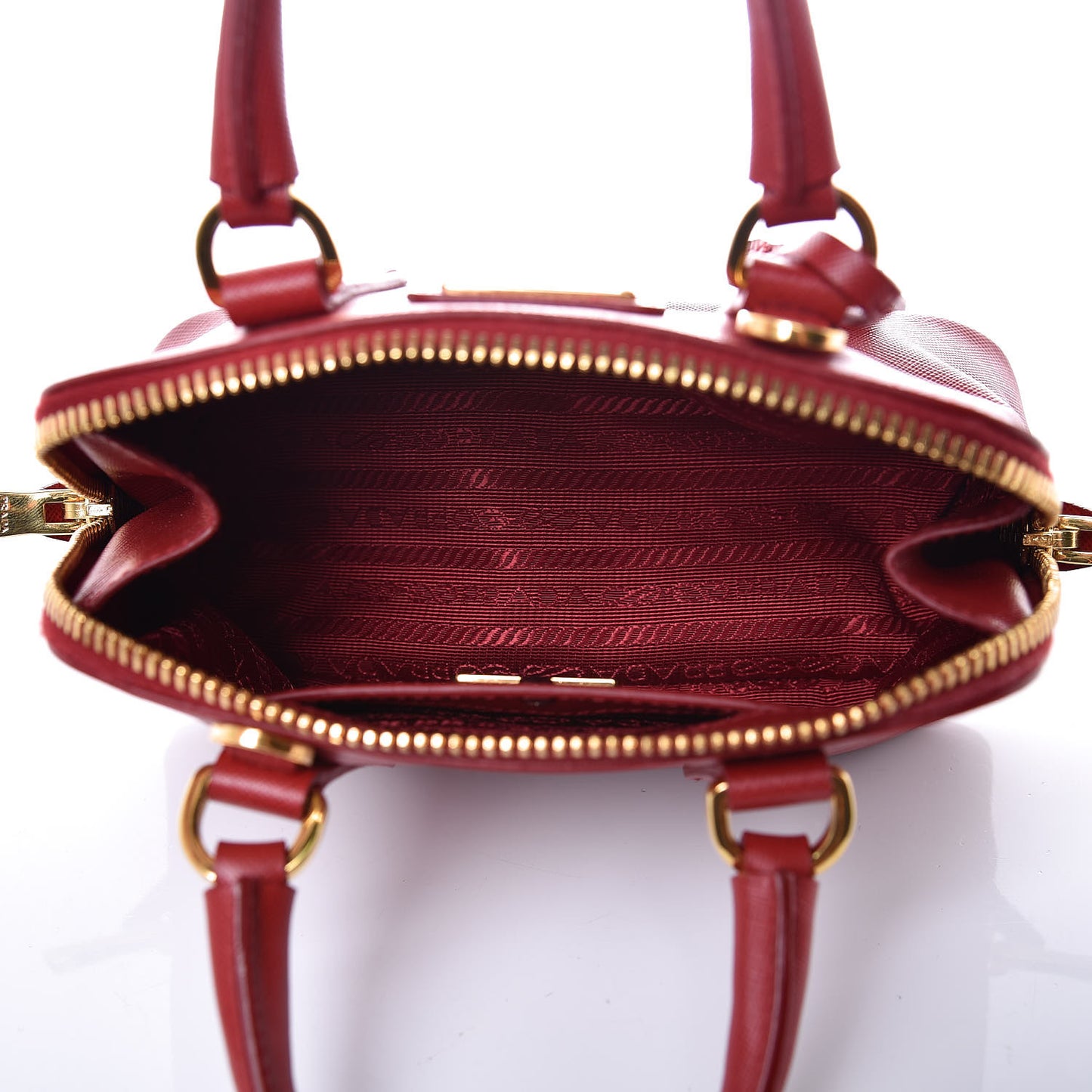 Saffiano Lux Mini Promenade Tote Fuoco