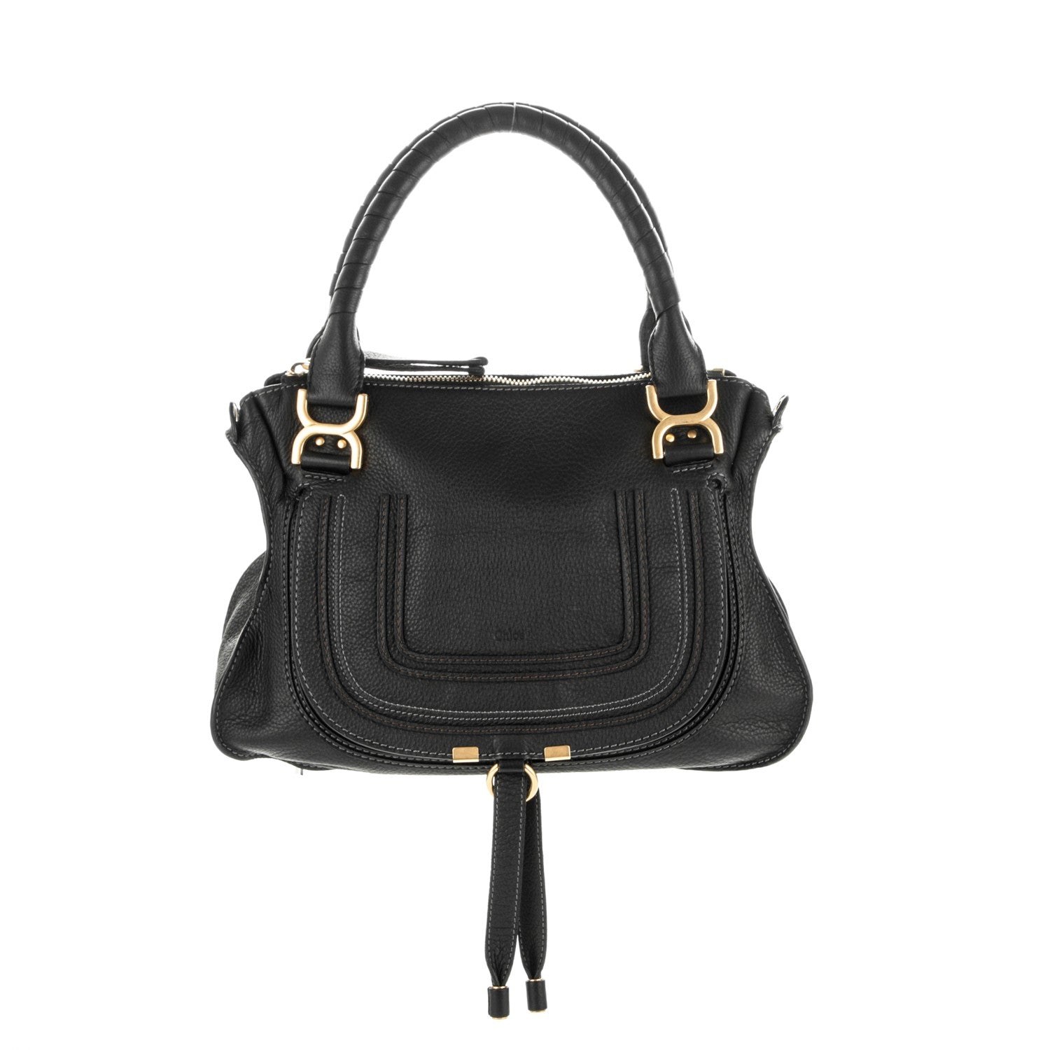 Chloe Calfskin Medium Marcie Satchel Black 1 of 7