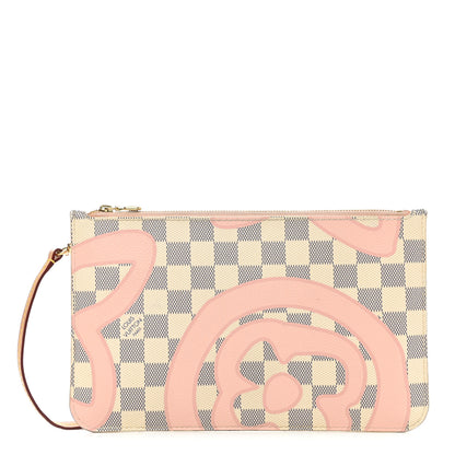 Louis Vuitton Damier Azur Tahitienne Neverfull MM GM Pochette 1 of 8