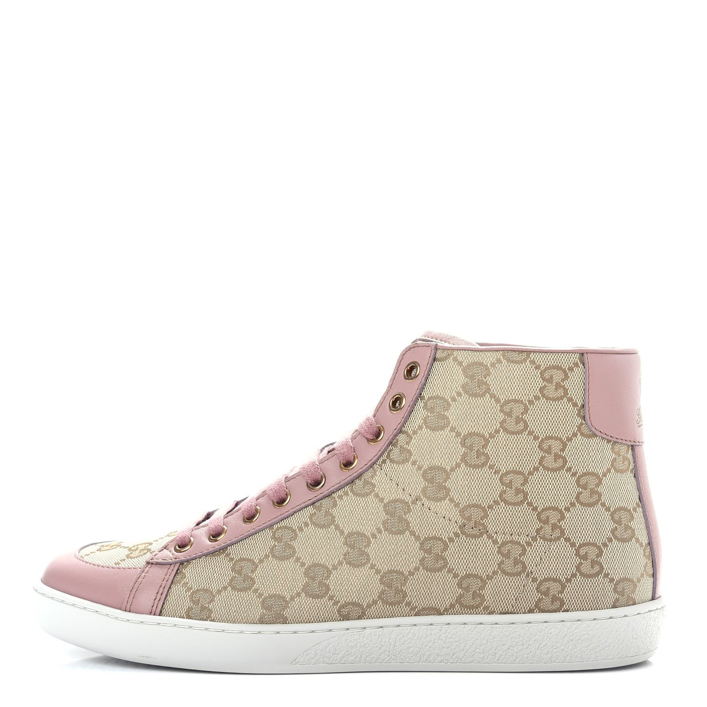 Monogram Calfskin Miro Soft Brooklyn High Top Sneakers 39.5 New Sand Dark Cipria