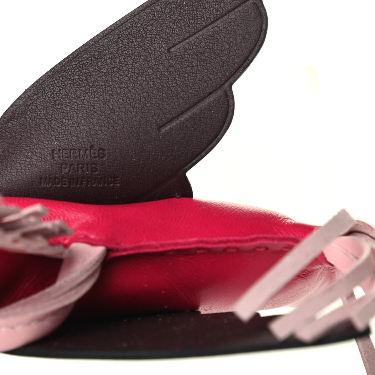 Milo Lambskin Grigri Rodeo Pegase Horse Bag Charm MM Framboise Rose Sakura Rouge Sellier