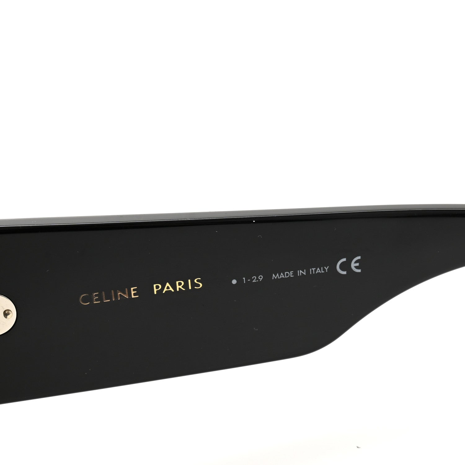 Celine Acetate Flat Top Rectangular Sunglasses CL40106I Black 5 of 6
