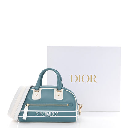 Christian Dior Calfskin Small Dior Vibe Zip Bowling Bag Turquoise 11 of 11