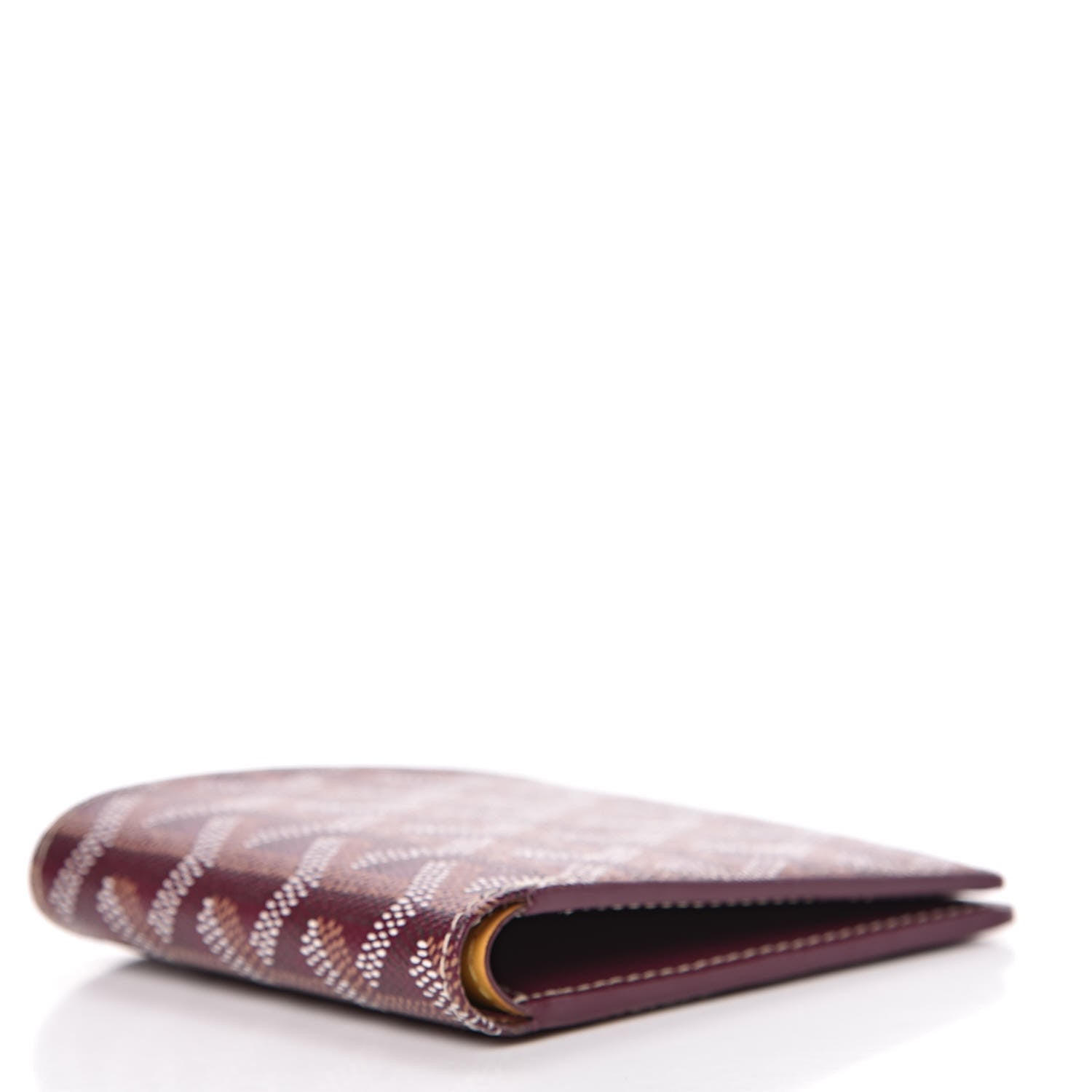 Goyard Goyardine Bi-Fold Victoire PM Wallet Burgundy 4 of 7
