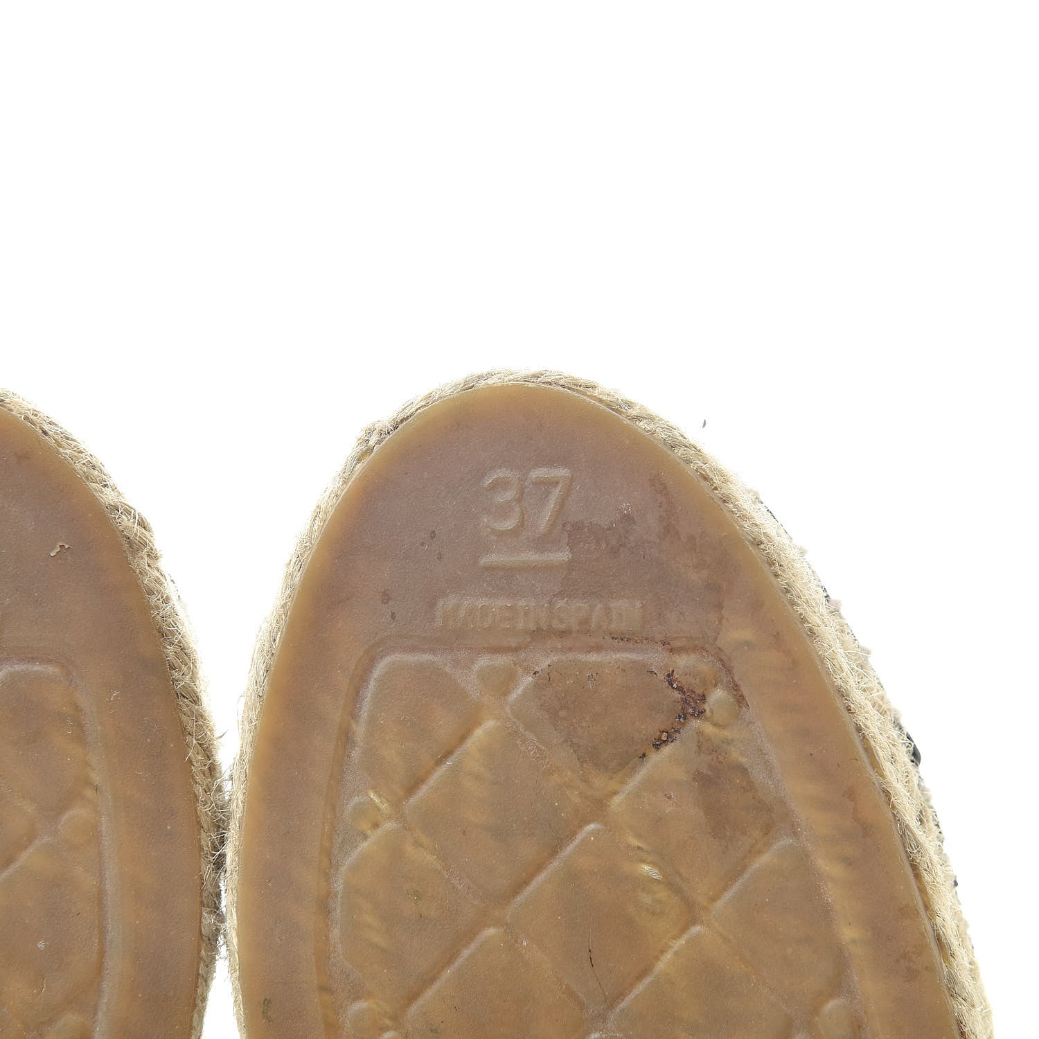 Chanel Lace Patent CC Espadrilles 37 Black 6 of 11