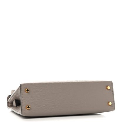 Hermes Epsom Mini Kelly Sellier 20 Gris Asphalt 4 of 8