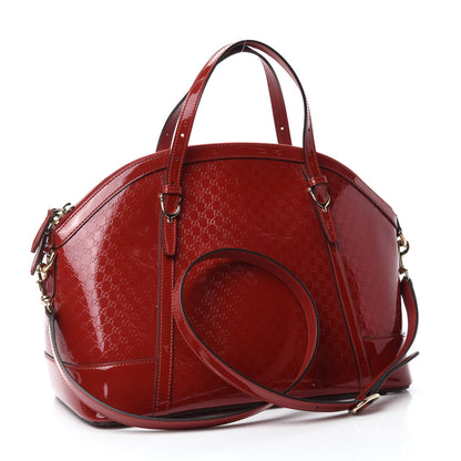 Gucci Patent Microguccissima Medium Nice Top Handle Dome Bag Rose Bed 3 of 10