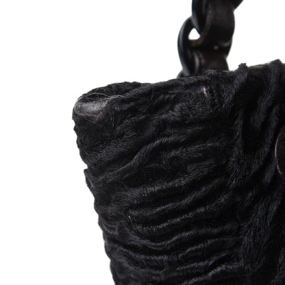 Chanel Persian Lamb Fur Tote Black 10 of 10