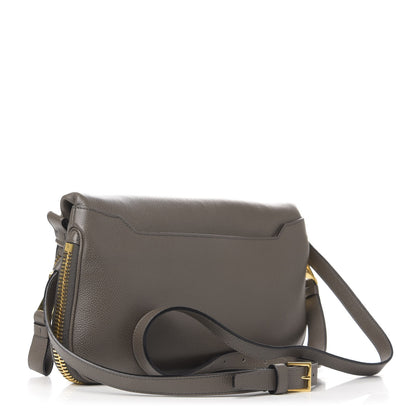 Tom Ford Pebbled Calfskin Jennifer East West Crossbody Bag Graphite 3 of 12