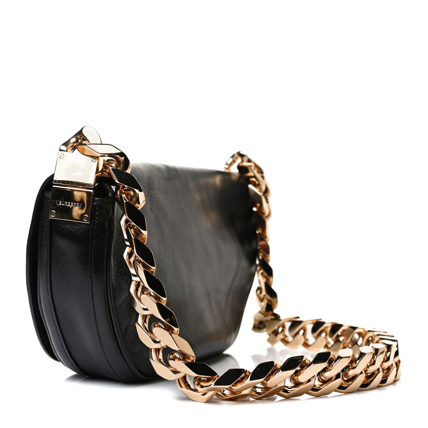 Lambskin Small Olympia Chain Shoulder Bag Black