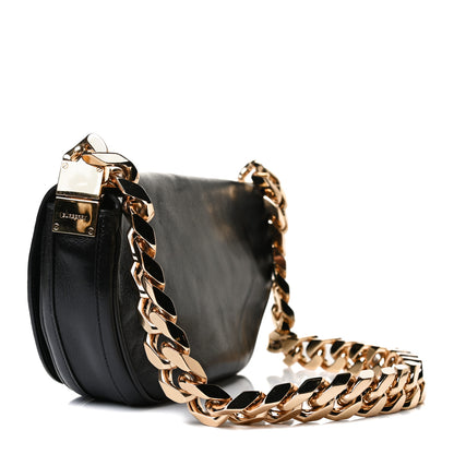 Burberry Lambskin Small Olympia Chain Shoulder Bag Black 2 of 13