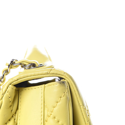 Chanel Lambskin Quilted Medium Easy Carry Flap Yellow 9 of 10