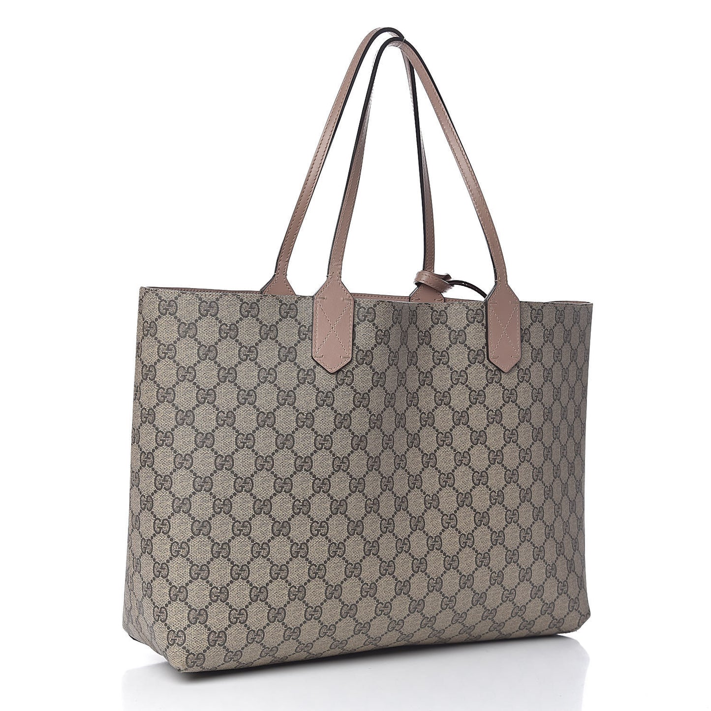 GG Supreme Monogram Medium Reversible Tote Beige Dark Cipria
