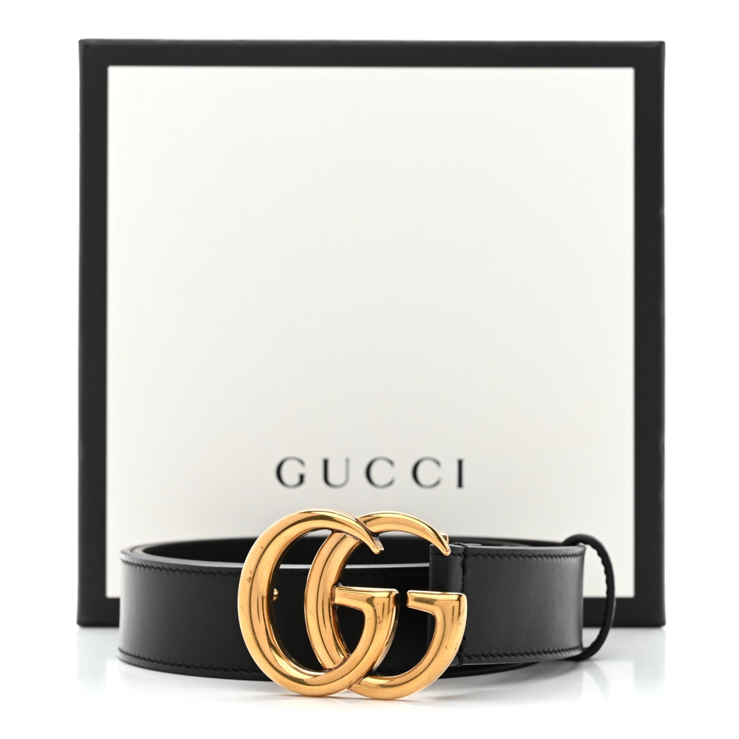 Gucci Calfskin Double G 30mm Belt 75 30 Black 6 of 6