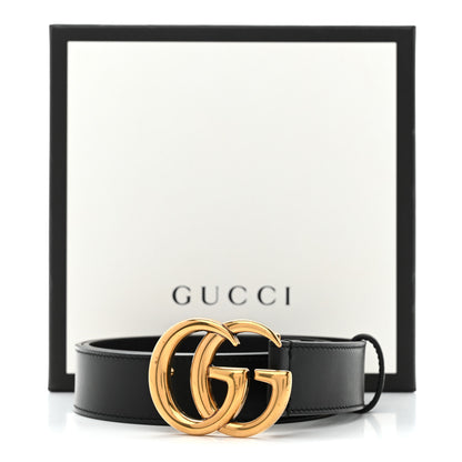 Gucci Calfskin Double G 30mm Belt 75 30 Black 6 of 6
